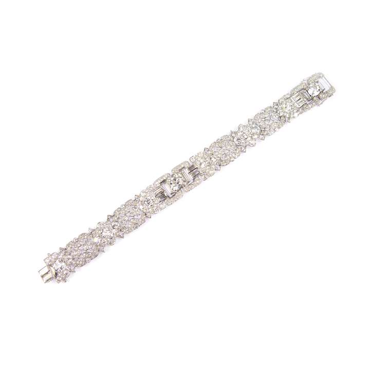 Diamond strap bracelet